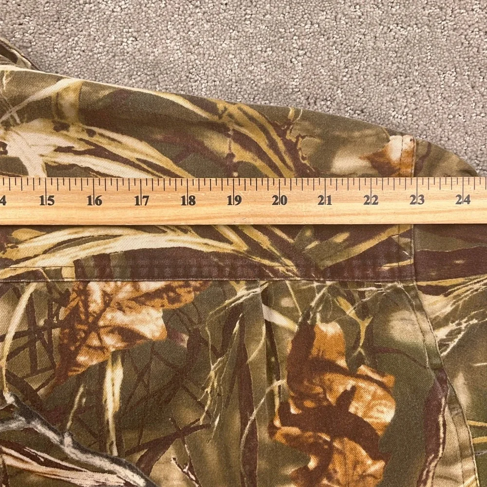Cabelas‎ Advantage Shirt Mens XLarge Brown Woodland Camo Max-4 HD Long Sleeve